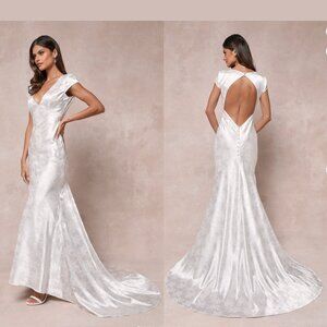 Elegant White Evening Gown